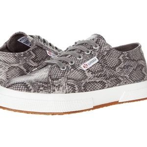 SUPERGA 2750 Syn Snake Embossed Sneakers - Grey